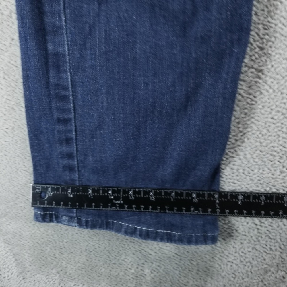 Ariat Real Jeans Womens 22W Blue Bootcut Mid Rise Stretch Faded Dark Wash - Picture 9 of 10